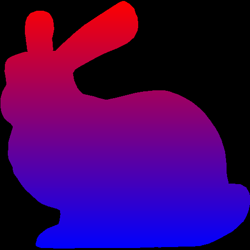 Task 4: Bunny with linear interpolated coloration