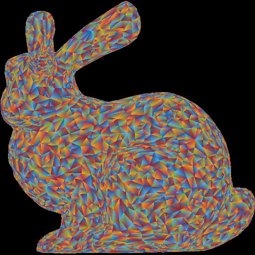 Task 3: Bunny with per vertex coloration